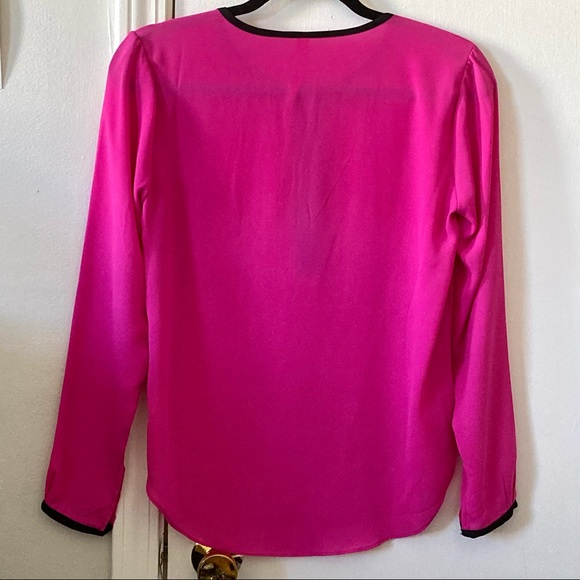 Bright fuchsia dress top w/ zipper - Picture 2 of 5